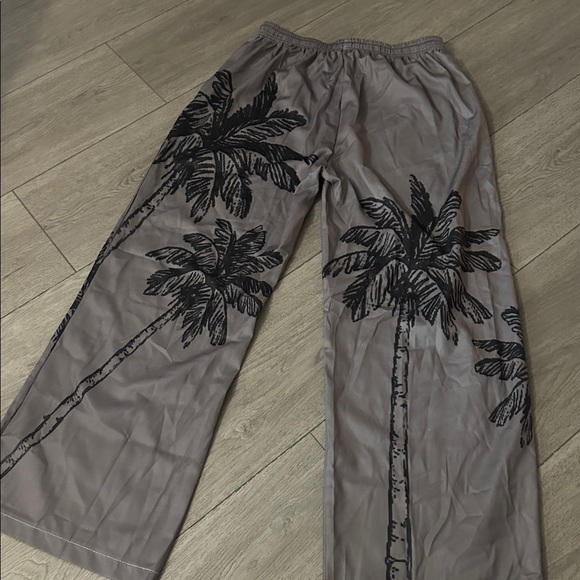 Gray Palm Tree Print Men's Pants size XL - Picture 8 of 8